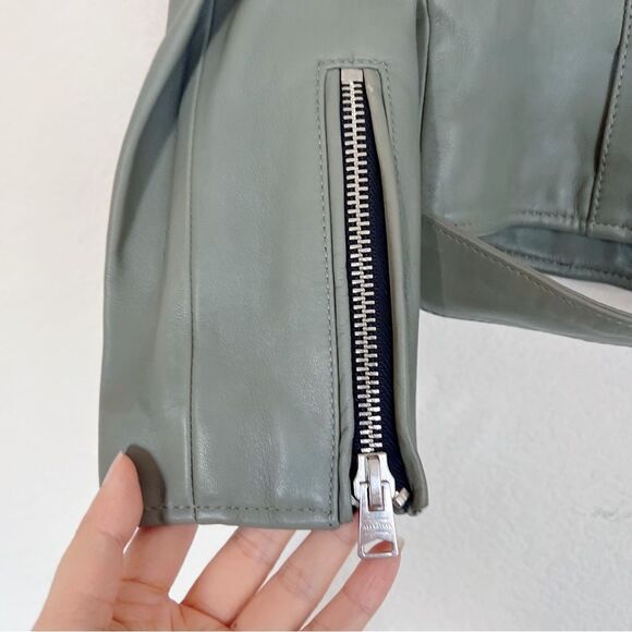 AllSaints BALFERN LEATHER BIKER JACKET - Picture 11 of 14